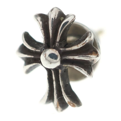 Chrome Hearts No2 CH Crs CH Cross Studs Earrings Silver