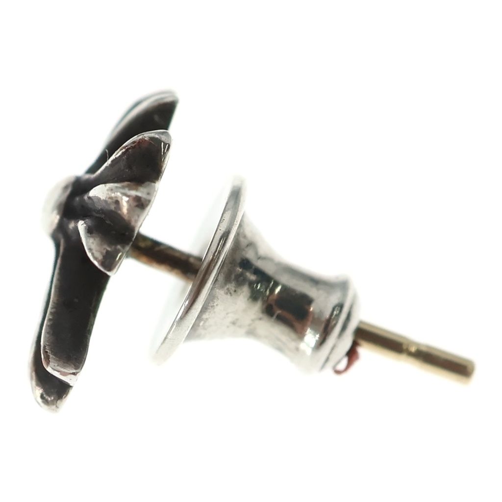 Chrome Hearts No2 CH Crs CH Cross Studs Earrings Silver — view 3