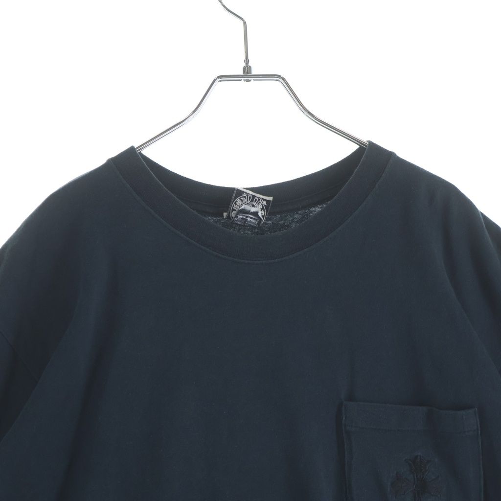 Chrome Hearts Vintage Dbl CH Crs S Tee Double CH Cross Embroidery Chest Pocket — view 3