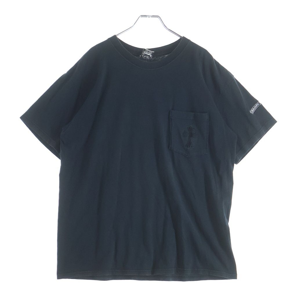 Chrome Hearts Vintage Dbl CH Crs S Tee Double CH Cross Embroidery Chest Pocket