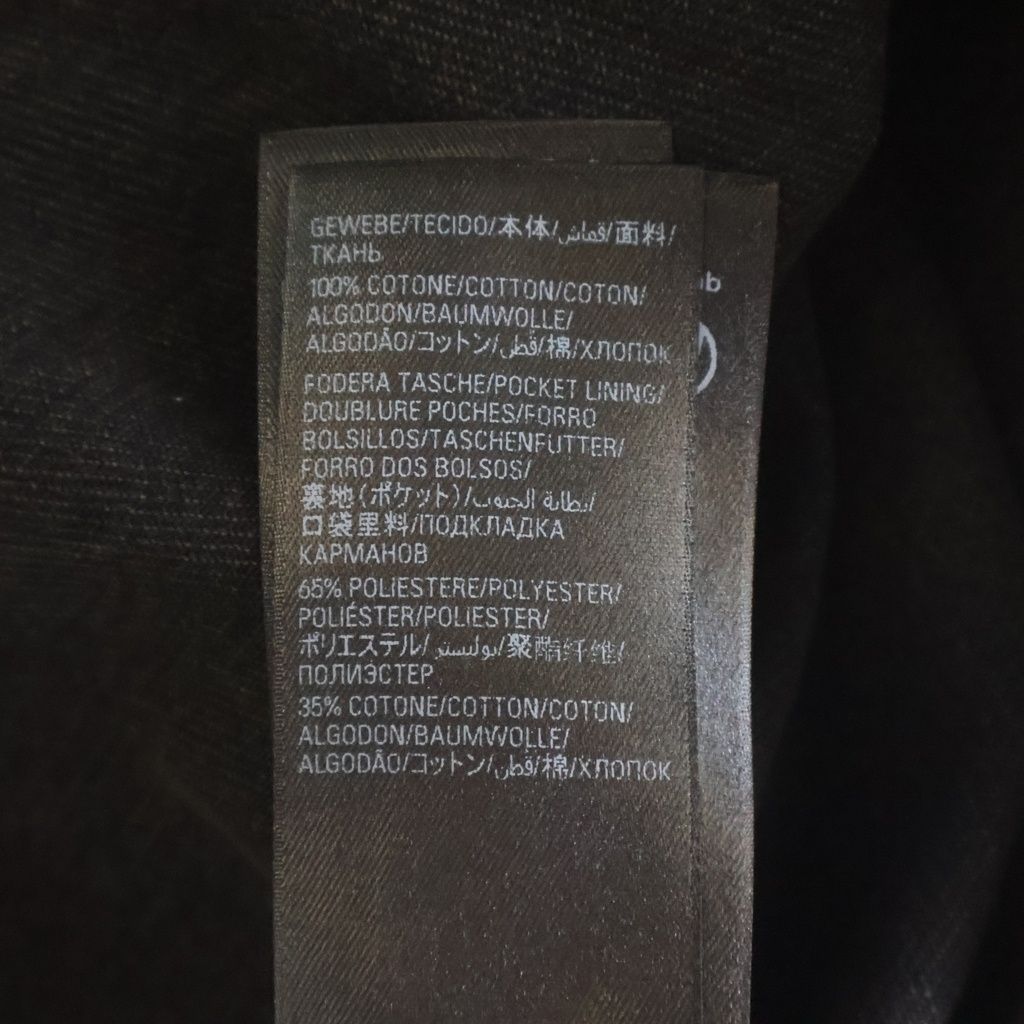 Balenciaga Spray Paint BB Logo Denim Jacket Back Print Black — view 7