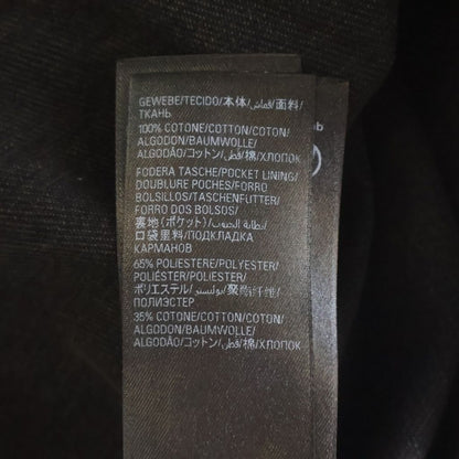 Balenciaga Spray Paint BB Logo Denim Jacket Back Print Black — view 7