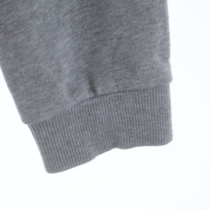 Celine Front Logo Embroidery Crew Neck Long Sleeve Sweatshirt Gray — view 4