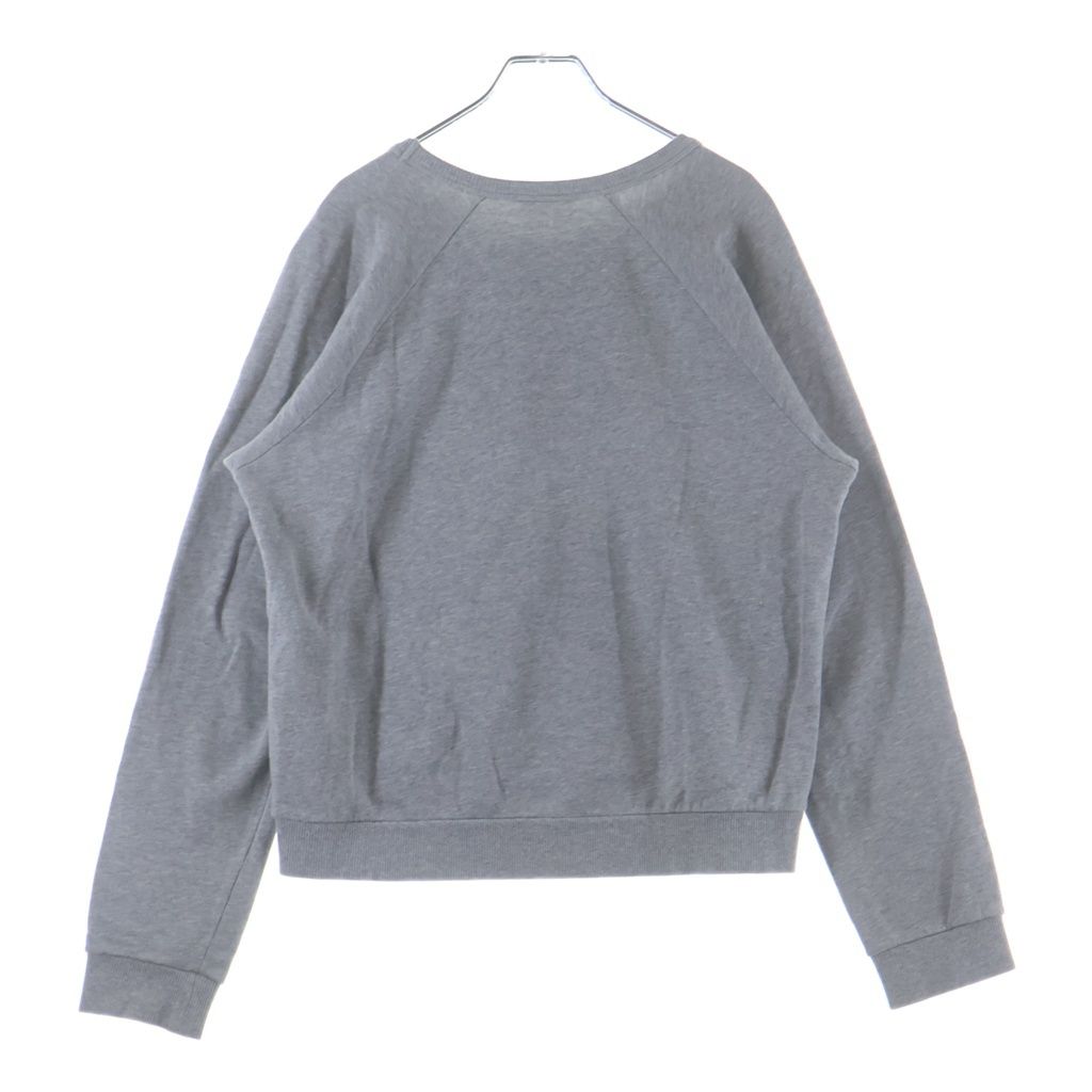 Celine Front Logo Embroidery Crew Neck Long Sleeve Sweatshirt Gray — view 2
