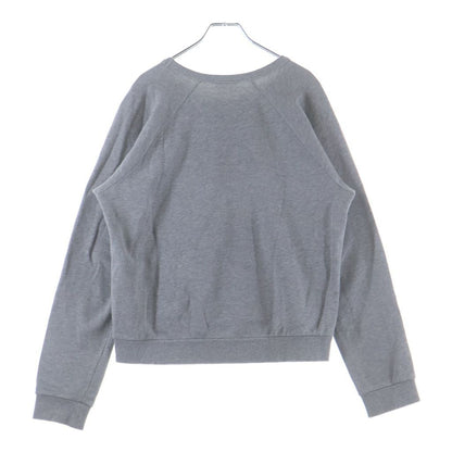 Celine Front Logo Embroidery Crew Neck Long Sleeve Sweatshirt Gray — view 2