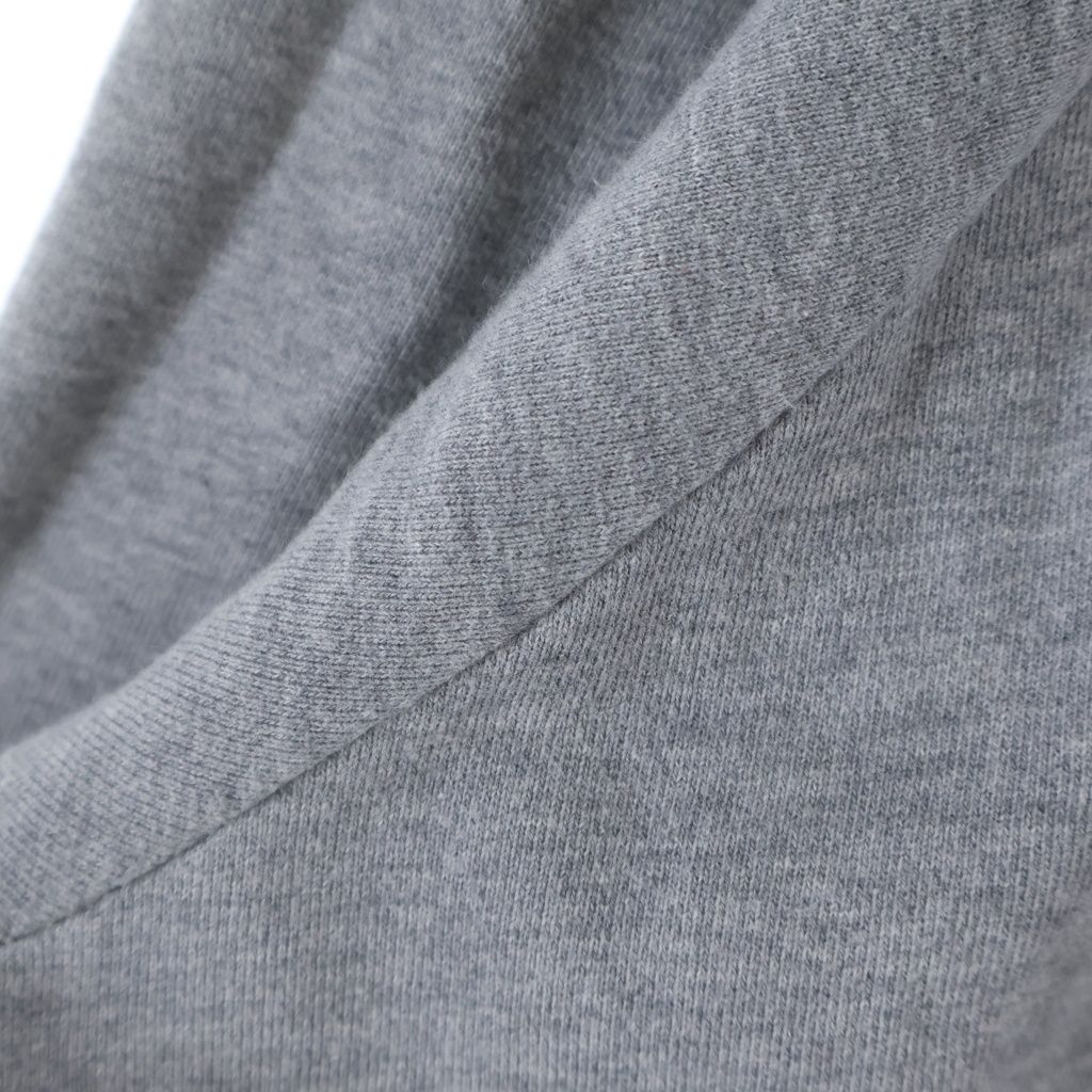 Celine Front Logo Embroidery Crew Neck Long Sleeve Sweatshirt Gray — view 5
