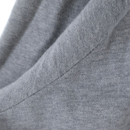 Celine Front Logo Embroidery Crew Neck Long Sleeve Sweatshirt Gray — view 5