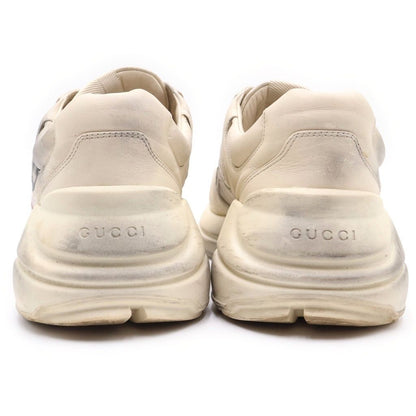 Gucci Rhyton Mouth Lip Print Raitonn Leather Low Cut Sneakers White — view 3