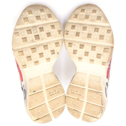 Gucci Rhyton Mouth Lip Print Raitonn Leather Low Cut Sneakers White — view 5