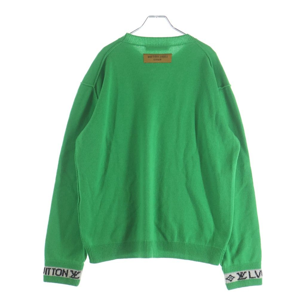 Louis Vuitton Inside Out Arm Logo Cashmere Knit Sweater Green — view 2