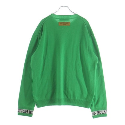 Louis Vuitton Inside Out Arm Logo Cashmere Knit Sweater Green — view 2
