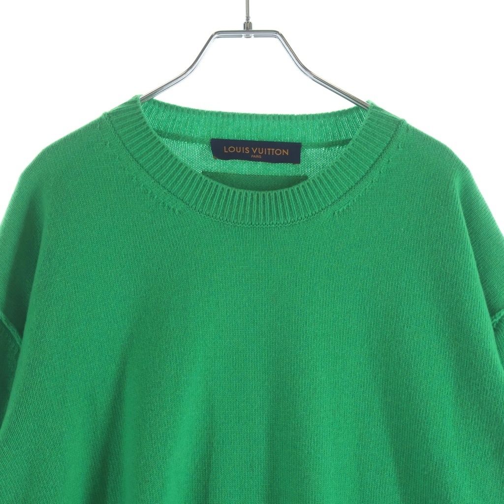 Louis Vuitton Inside Out Arm Logo Cashmere Knit Sweater Green — view 3
