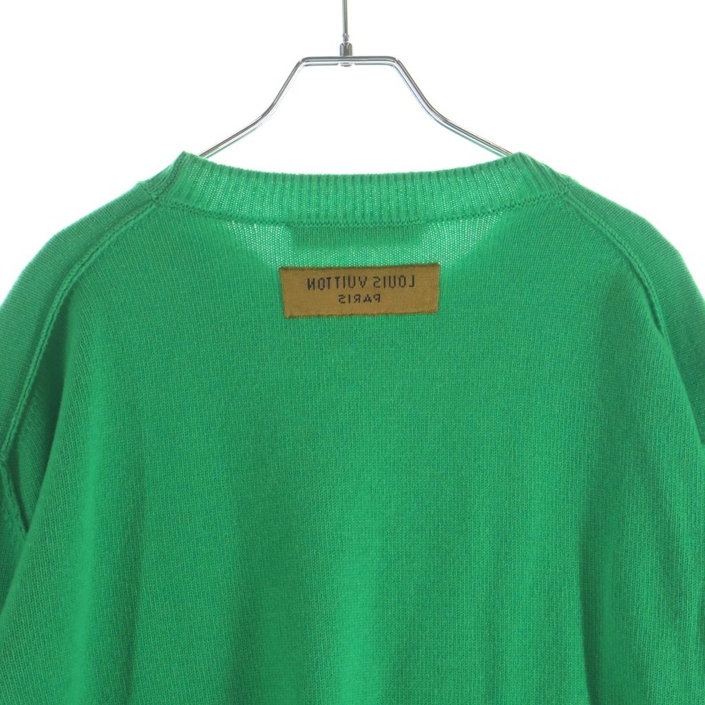 Louis Vuitton Inside Out Arm Logo Cashmere Knit Sweater Green — view 4