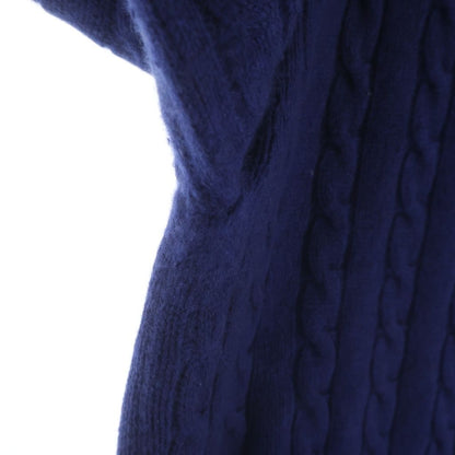 Gucci Web Stripe Cable Knit Sweater Navy — view 6