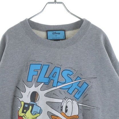 Gucci Disney Collaboration Front Print Crew Neck Sweatshirt Gray — view 3
