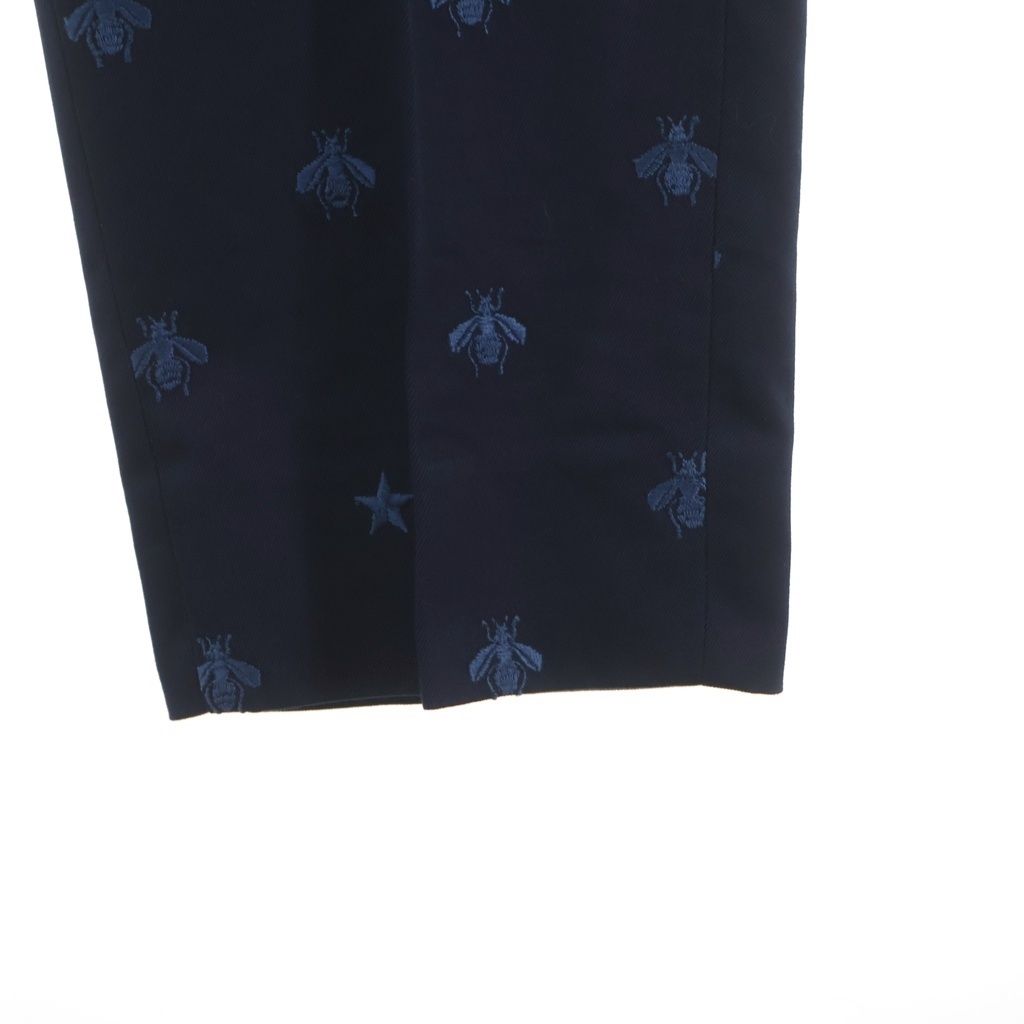 Gucci Bee Embroidery Pants Navy 50 — view 5
