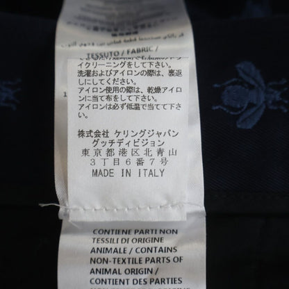 Gucci Bee Embroidery Pants Navy 50 — view 8