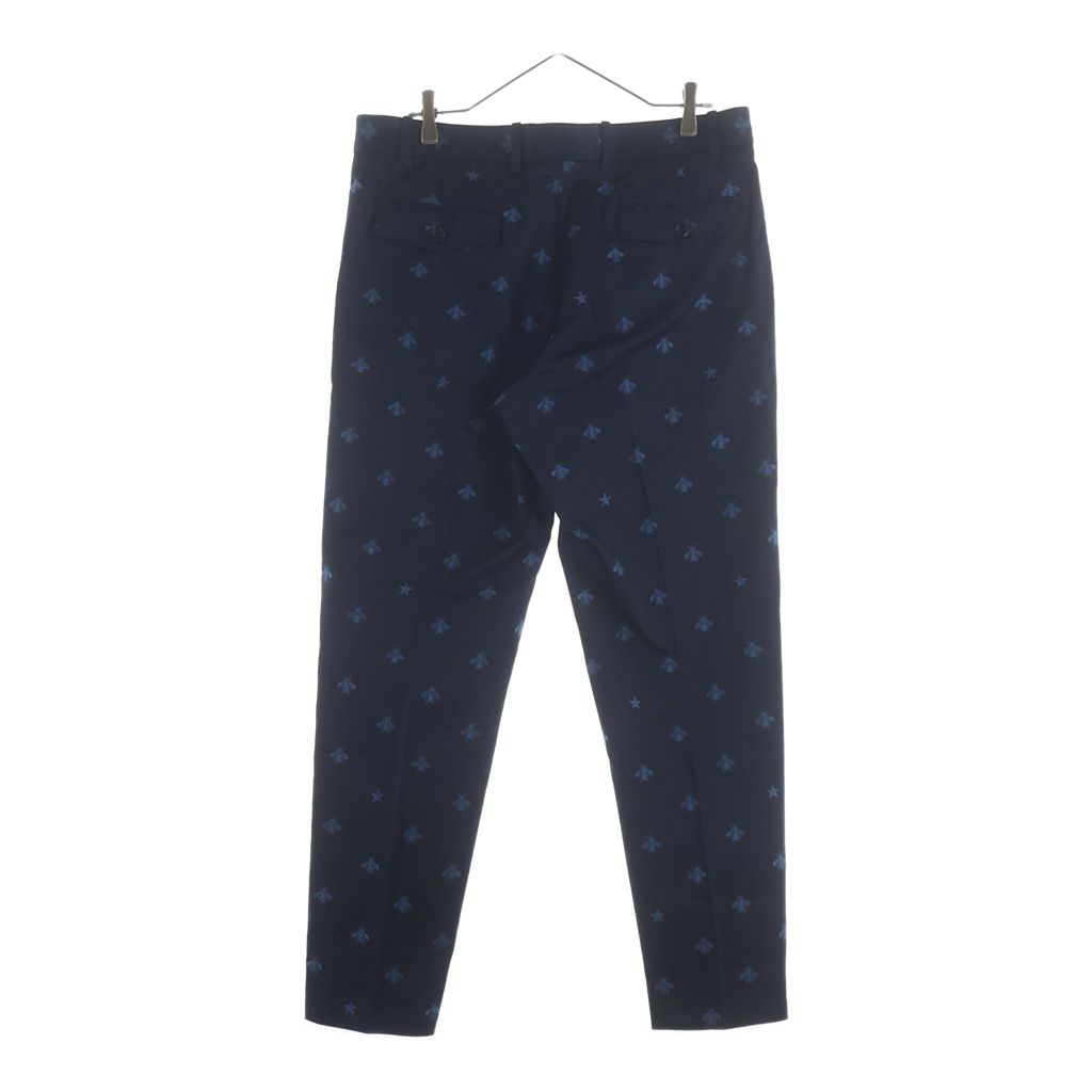 Gucci Bee Embroidery Pants Navy 50 — view 2