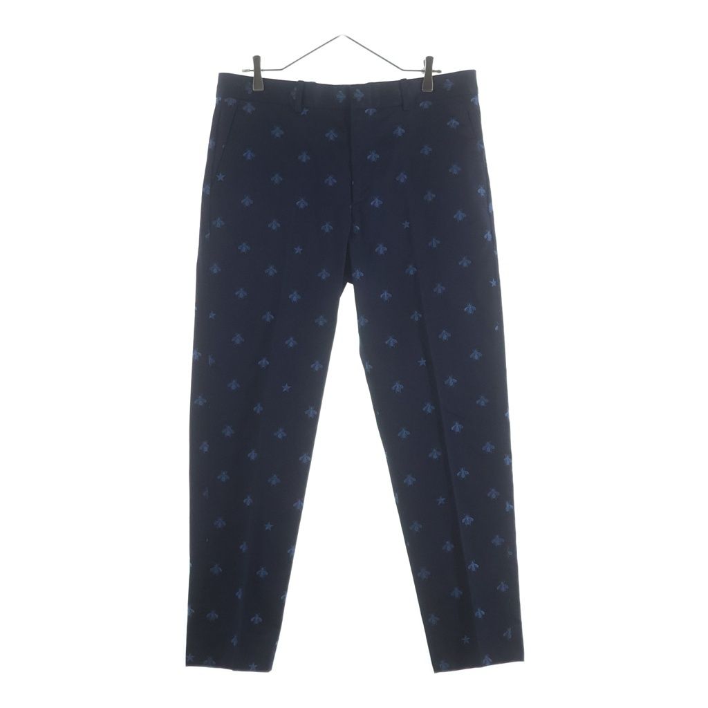 Gucci Bee Embroidery Pants Navy 50
