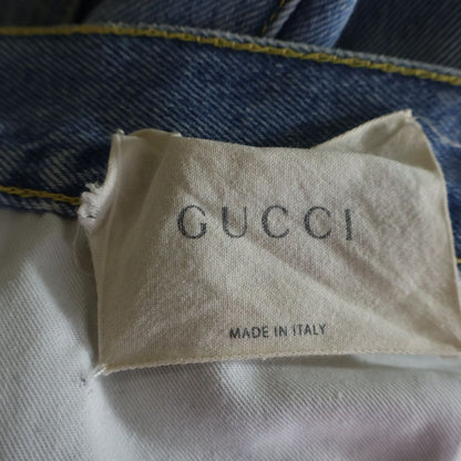 Gucci Bicolor Denim Pants Indigo Blue 34 — view 6