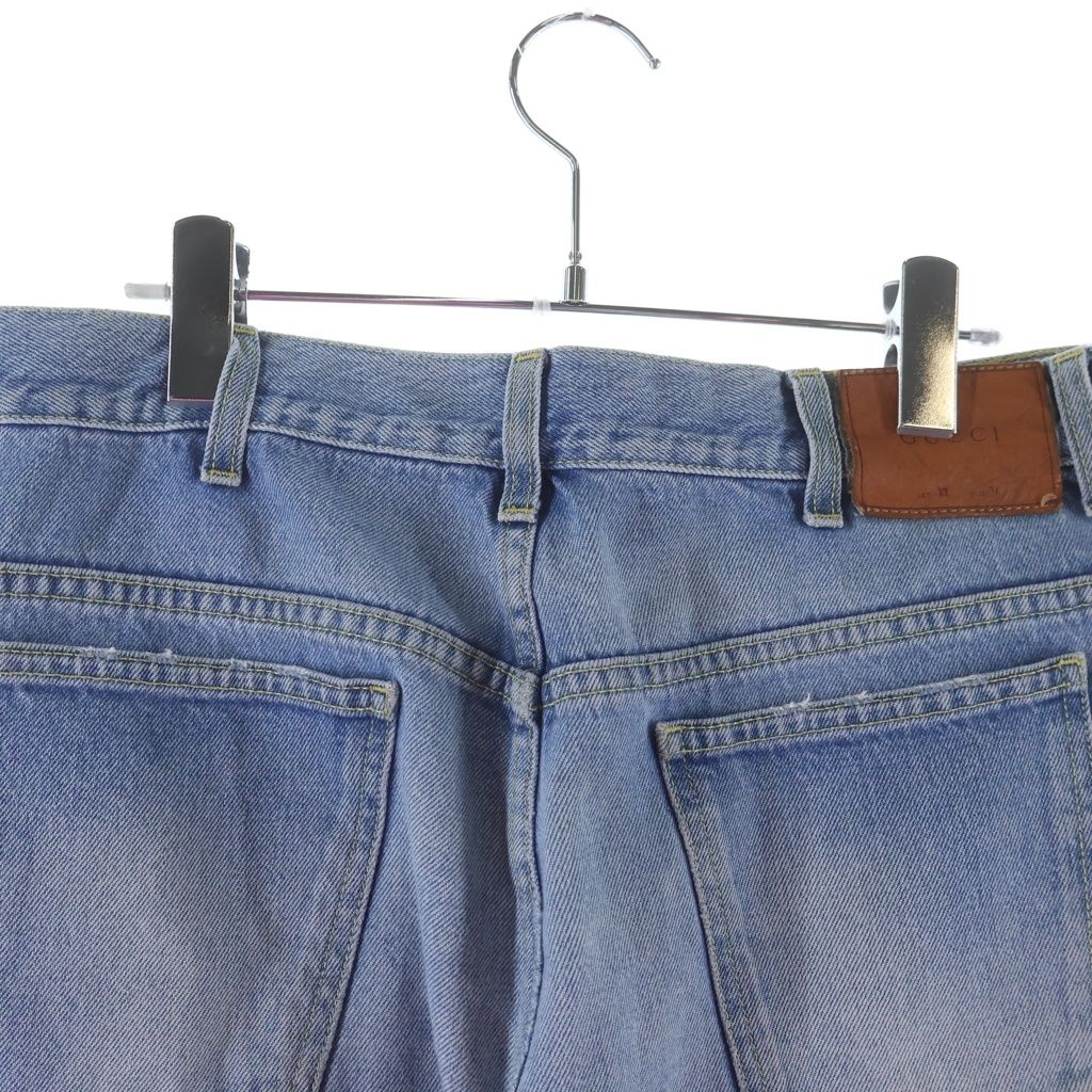 Gucci Bicolor Denim Pants Indigo Blue 34 — view 4