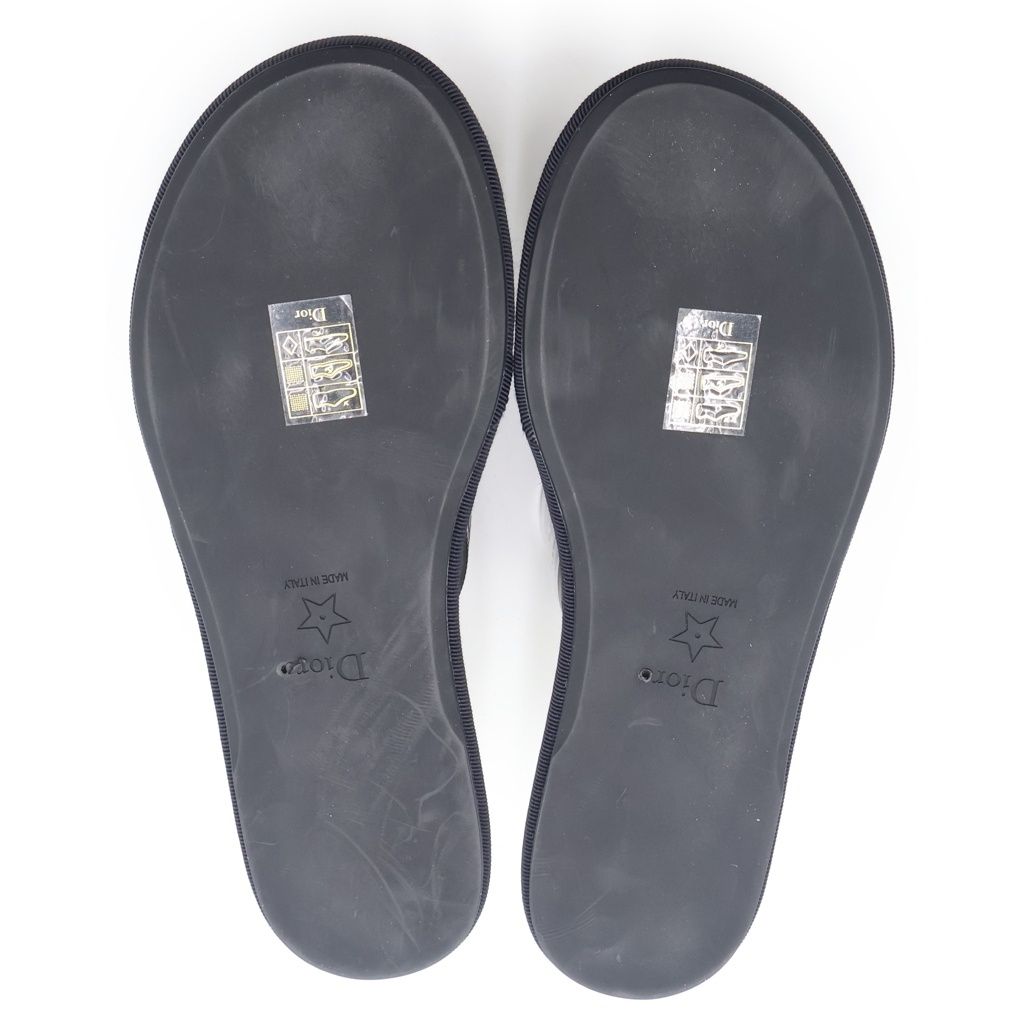 Dior Chemois Sandals Oblique Black White — view 5