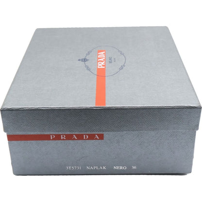 Prada Sport Enamel Rubber Toe High Cut Sneakers Black — view 7
