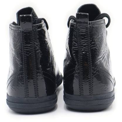 Prada Sport Enamel Rubber Toe High Cut Sneakers Black — view 3