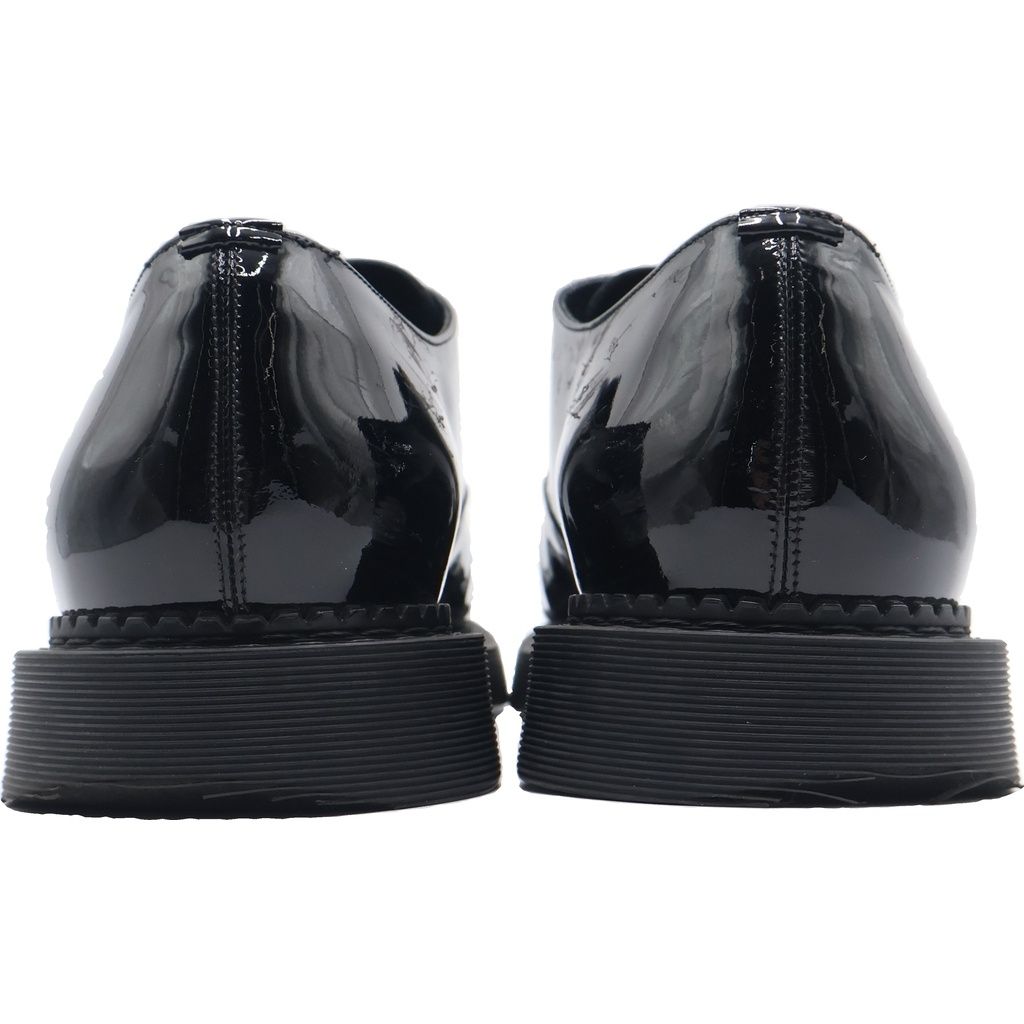 Saint Laurent Paris Teddy Monk Strap Rubber Sole Shoes Black — view 3