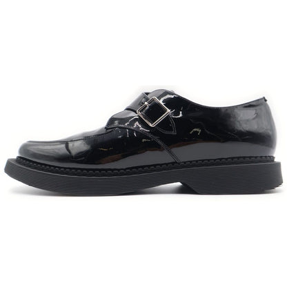 Saint Laurent Paris Teddy Monk Strap Rubber Sole Shoes Black