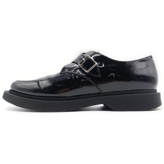 Saint Laurent Paris Teddy Monk Strap Rubber Sole Shoes Black
