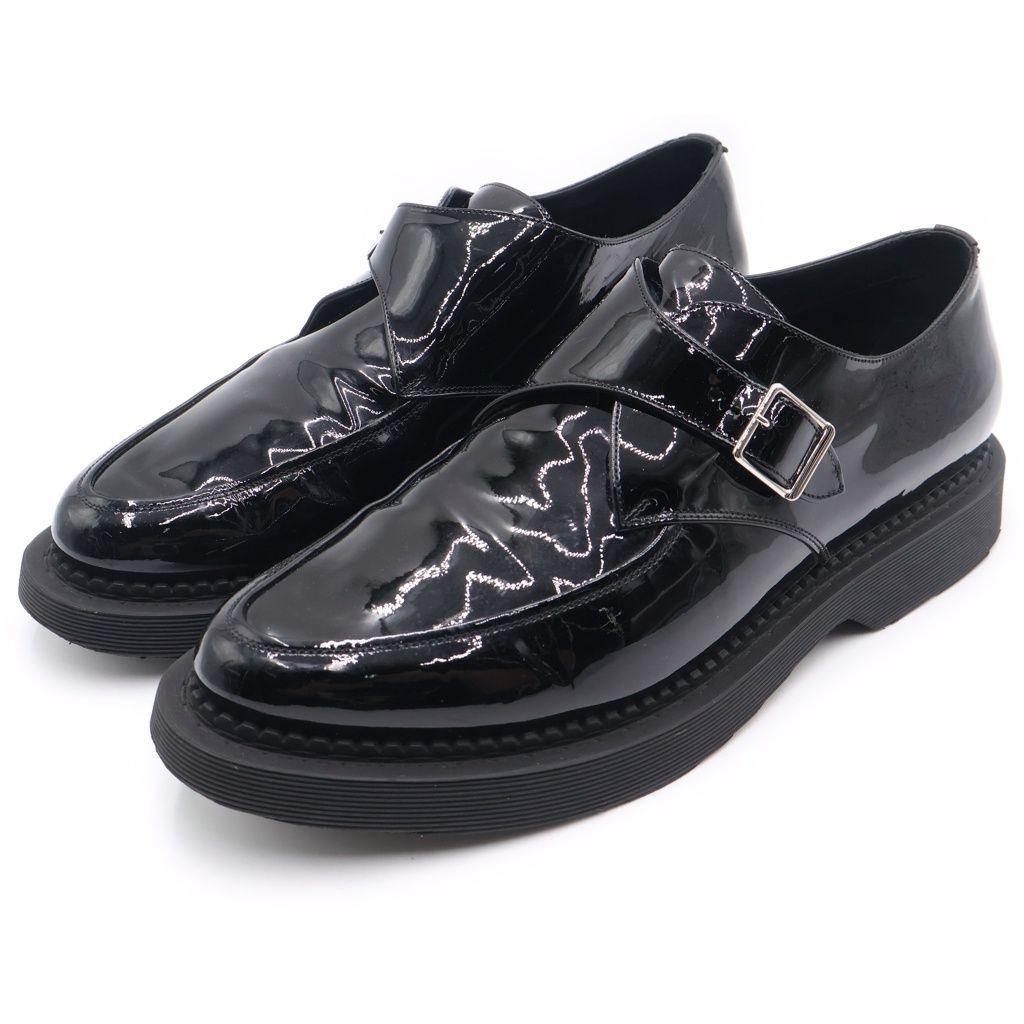Saint Laurent Paris Teddy Monk Strap Rubber Sole Shoes Black — view 2