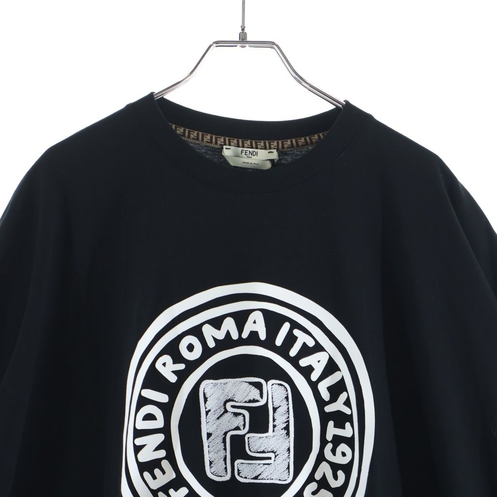 Fendi Front Embroidery Shirt Dress Black — view 3