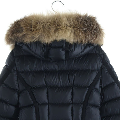 Moncler Hood Nylon Down Coat Black 00 — view 4