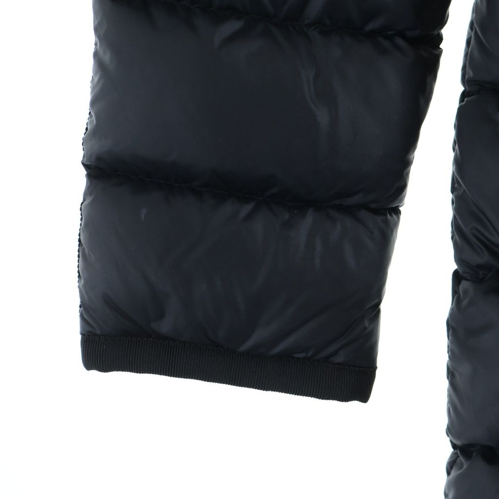Moncler Hood Nylon Down Coat Black 00 — view 5