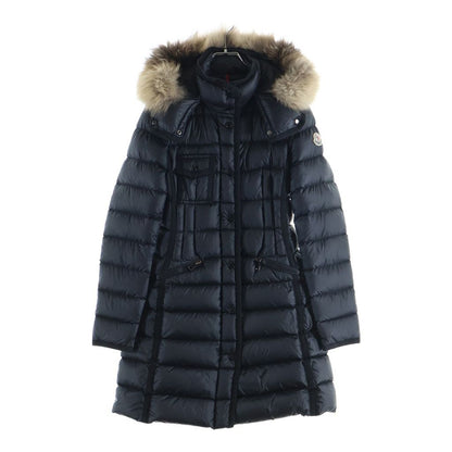Moncler Hood Nylon Down Coat Black 00