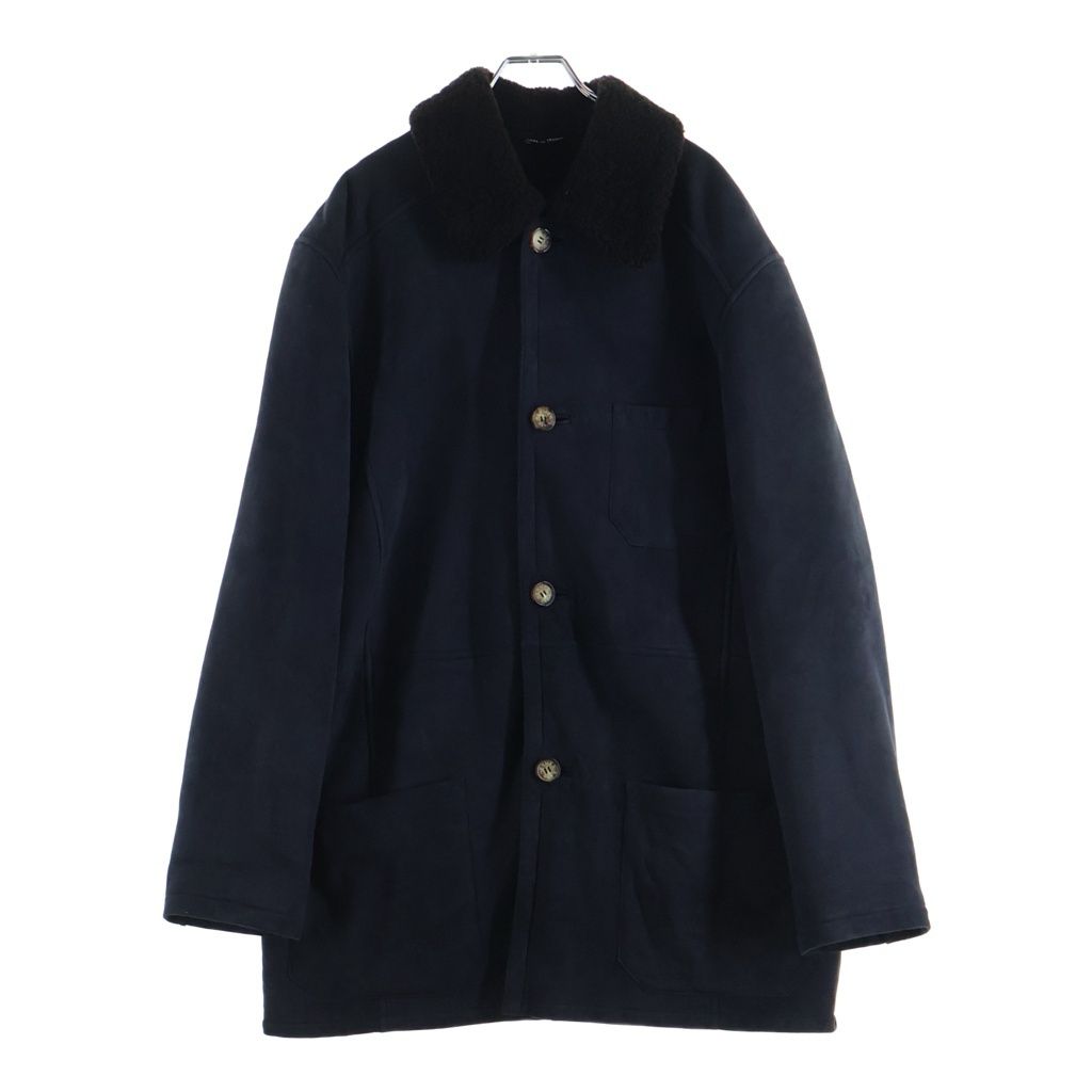 Hermes Shearling Coat Navy 52