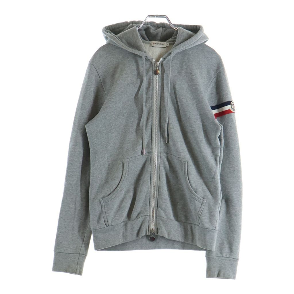 Moncler Cotton Zip Hoodie Gray S Comm