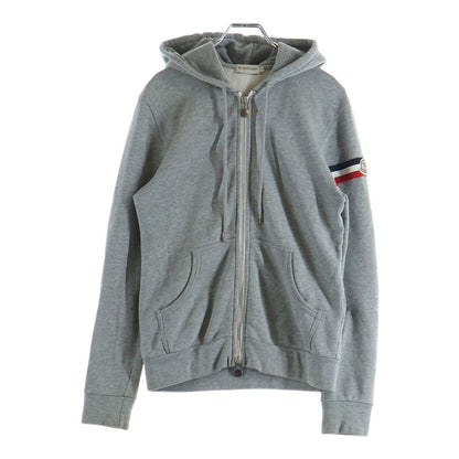 Moncler Cotton Zip Hoodie Gray S Comm