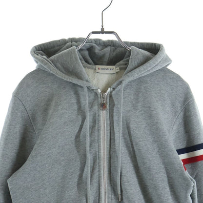 Moncler Cotton Zip Hoodie Gray S Comm — view 3