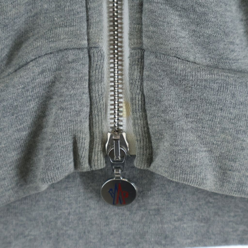 Moncler Cotton Zip Hoodie Gray S Comm — view 5