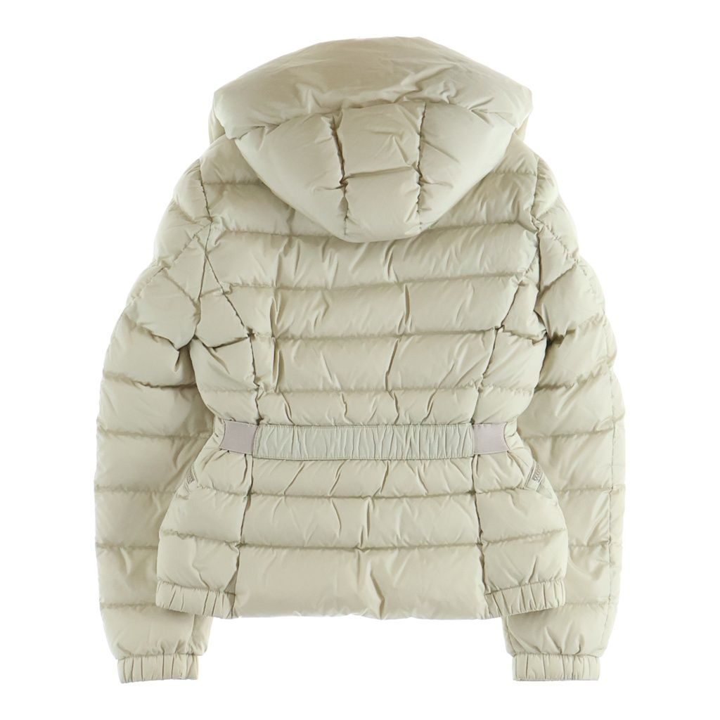 Moncler Artemis Giubbotto Zip Up Hooded Down Jacket Ivory — view 2