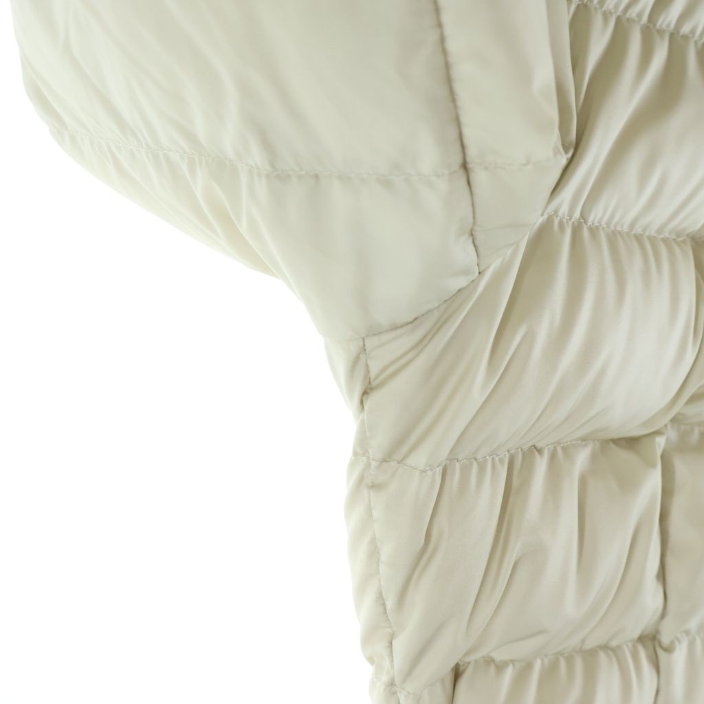 Moncler Artemis Giubbotto Zip Up Hooded Down Jacket Ivory — view 6