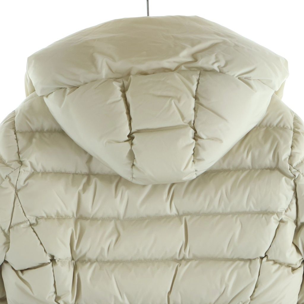 Moncler Artemis Giubbotto Zip Up Hooded Down Jacket Ivory — view 4