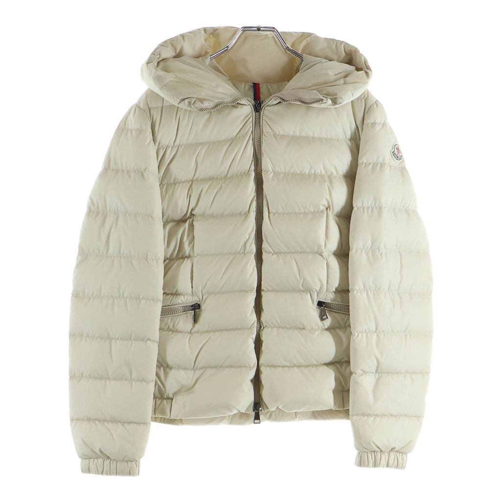 Moncler Artemis Giubbotto Zip Up Hooded Down Jacket Ivory