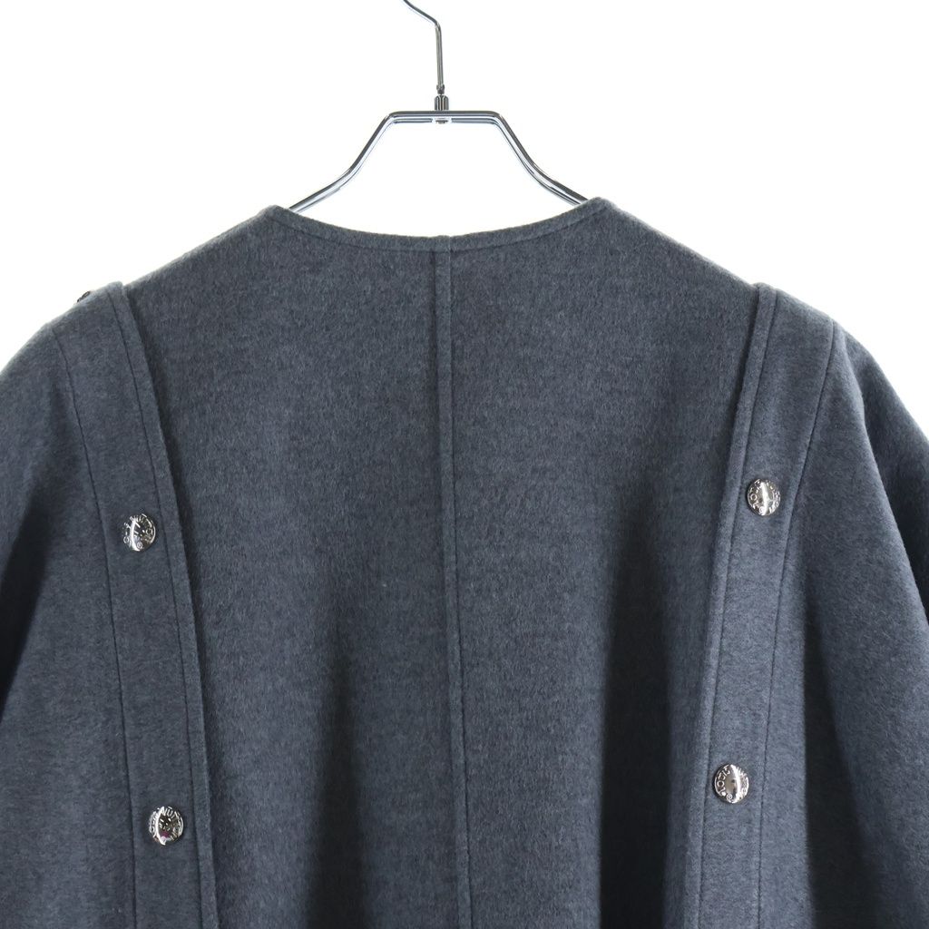 Louis Vuitton Double Face Cape Wrap Coat Gray — view 4