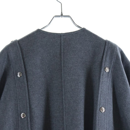 Louis Vuitton Double Face Cape Wrap Coat Gray — view 4