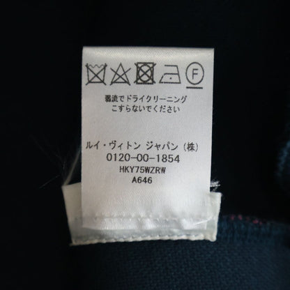 Louis Vuitton Monogram Jacquard Crew Neck Pullover Sweatshirt Navy Pink — view 8