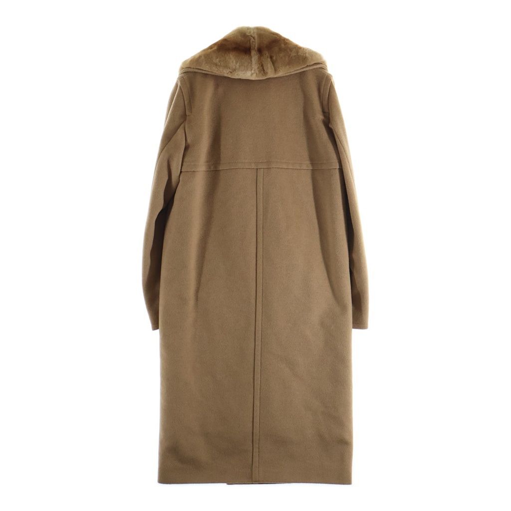 Max Mara Batting Liner with Camel Double Breasted Chesterfield Beige T-Shirt — view 2