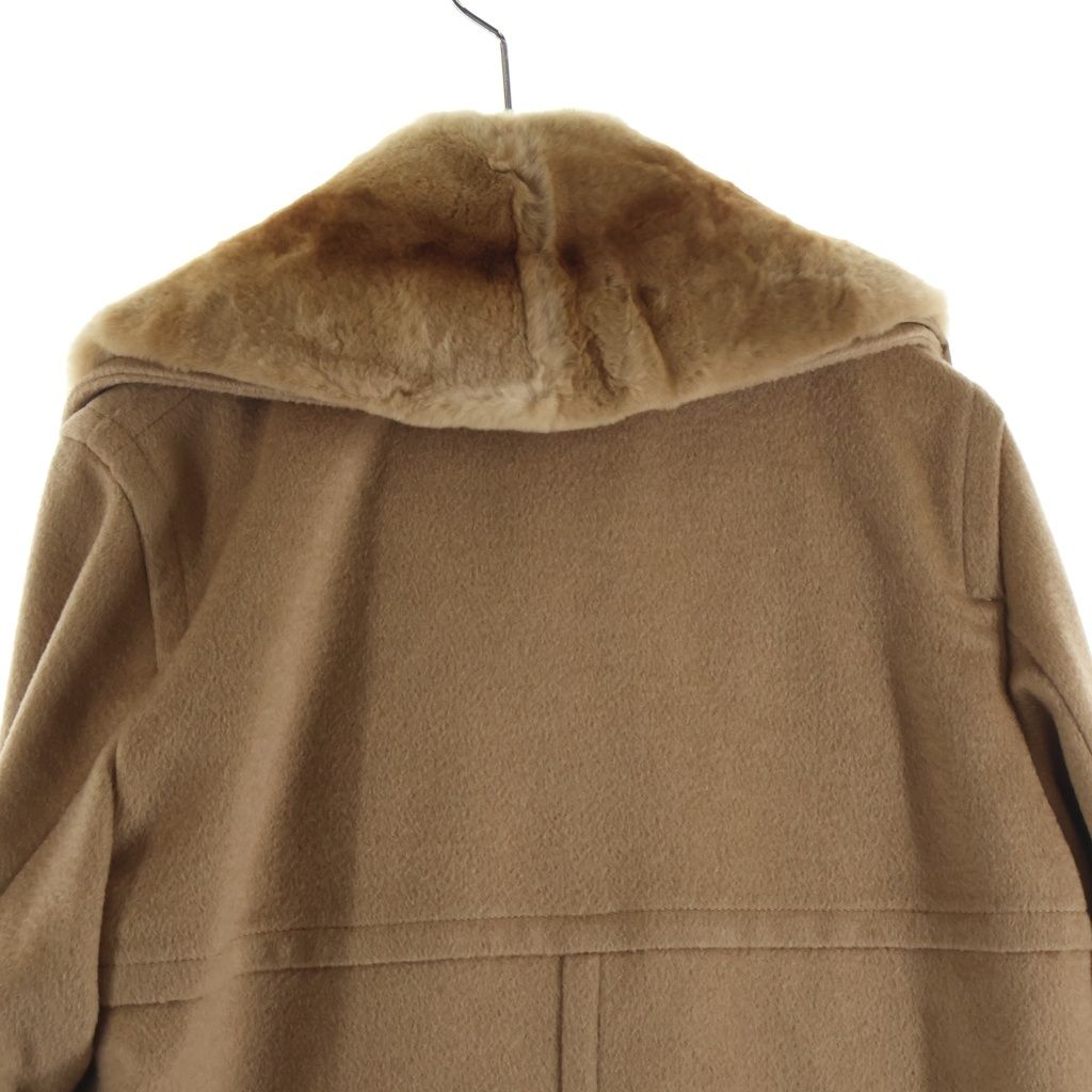 Max Mara Batting Liner with Camel Double Breasted Chesterfield Beige T-Shirt — view 4